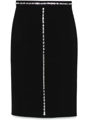 Elasticated Waistband Pencil Skirt