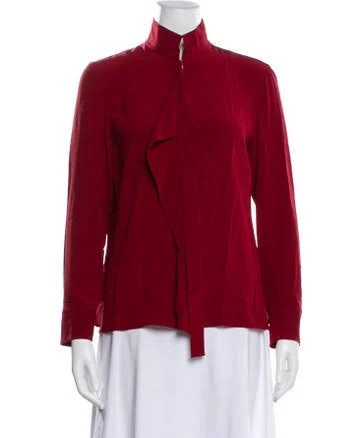 Akris Women's Silk Long Sleeve Blouse