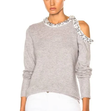 $550 3.1 Phillip Lim Embellished Sweater Size S/p