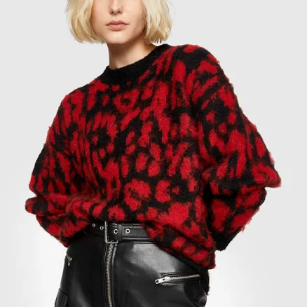 Rebecca Minkoff Gordon Leopard Sweater
