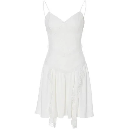 Sincethen Backless Lace Mini Dress