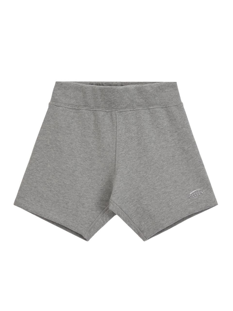Cotton Athletic Biker Shorts [Melange Gray]
