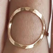 14K Gold Filled Minimalist Karma Circle Ring