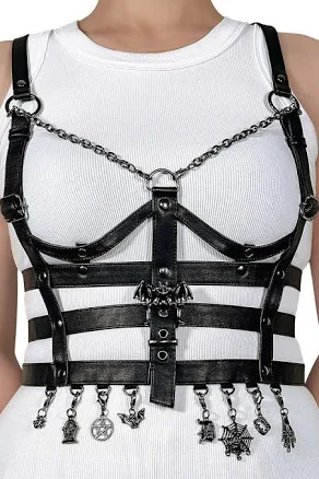 Da-118-SM Faux Leather Body Harness