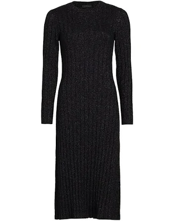 Saks Fifth Avenue Women's Metallic Rib-Knit Midi-Dress