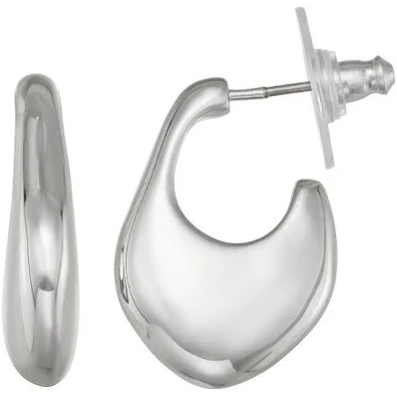 Simply Vera Vera Wang Women's Post Puffy Hoop Earrings