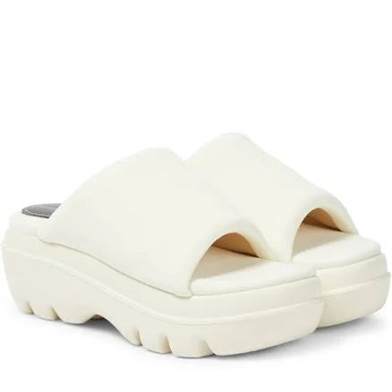 Proenza Schouler, Storm neoprene platform slides, Women, White, US 11, Sandals, Rubber