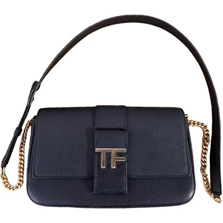 TOM FORD Grain Leather Tf Chain Shoulder Bag