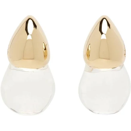 Gold-Plated Sterling Silver Resin Drop Earrings