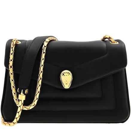 Bulgari Serpenti Reverse Calf Leather Shoulder Bag