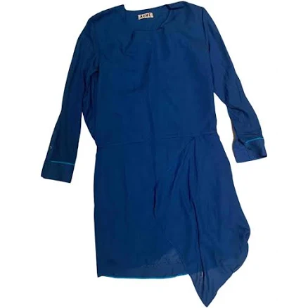 Acne Studios Blue Polyester Mini Dress Size 34 FR