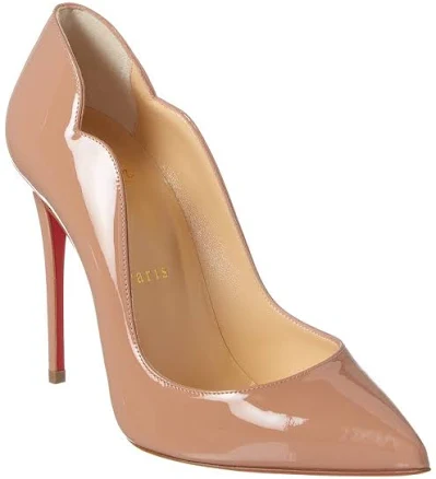 Christian Louboutin Hot Chick 100 Patent Pump, Beige / 36