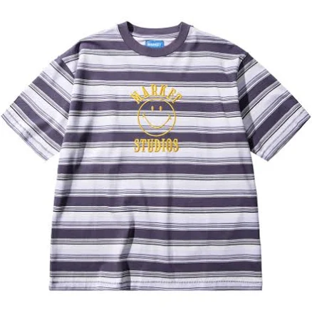 Smiley Lockup Striped T-Shirt