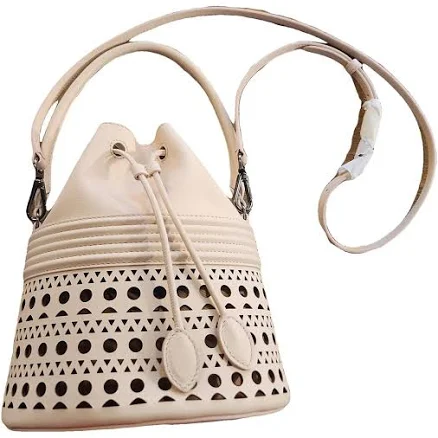 Corset Small Leather Bucket Bag