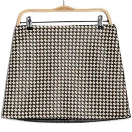 Alice + Olivia Elana Faux Leather Miniskirt In Multi