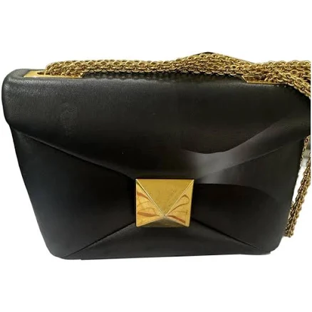 Valentino Garavani Roman Stud Leather Shoulder Bag in Pastel Yellow