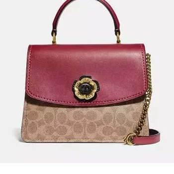 Coach Women's Parker Colorblock Signature Canvas Handbag