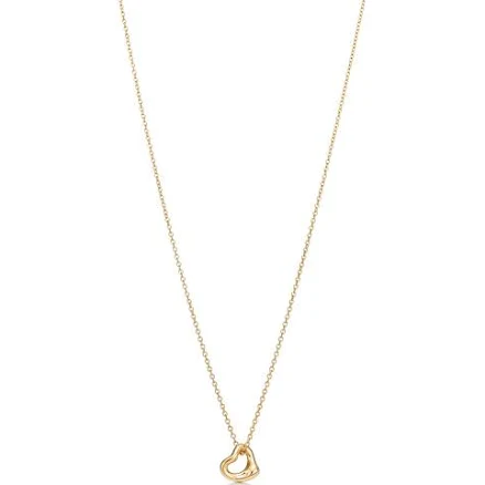 Tiffany & Co. Elsa Peretti Open Heart Pendant Necklace