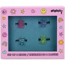 Gummy Bear Rings (Set of 4)