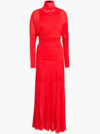 Proenza Schouler Paula Sheer Crepe Jersey Dress