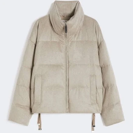 Max Mara Woman Water-repellent canvas and camel down jacket