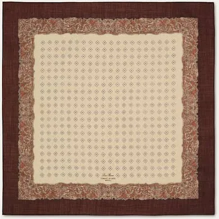 Loro Piana Men's Cornice Di Cardi Foulard 60x60