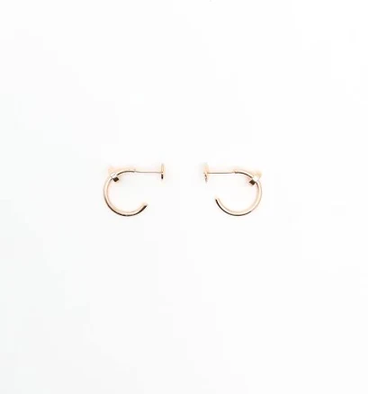 Cartier Juste un Clou Hoop Earrings, Small Model, 18kt Rose Gold