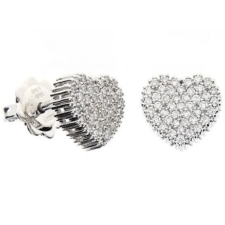 Damiani Cuore White Gold Diamond Earrings