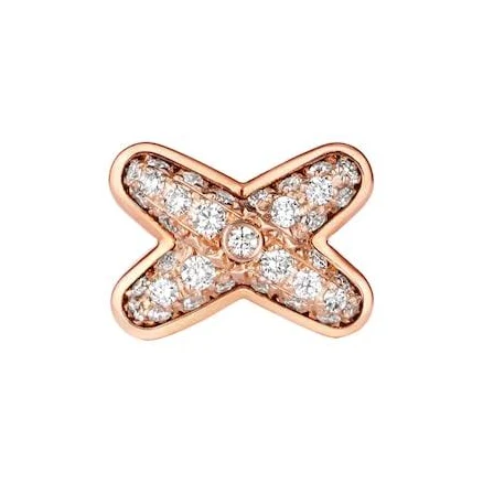 Chaumet Rose Gold And Diamond Jeux de Liens Earrings - Rose Gold - One Size