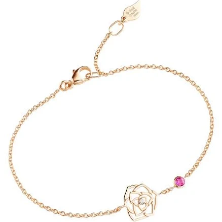 PIAGET Rose 18K Rose Gold Diamond and Sapphire Bracelet