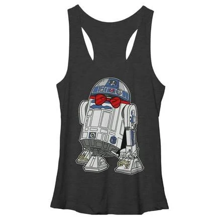 Star Wars R2-D2 Bowtie Graphic Racerback Tank Top