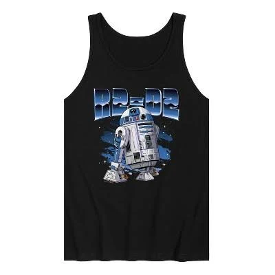 Star Wars Chrome R2D2 Men's Sleeveless Graphic Tank Top