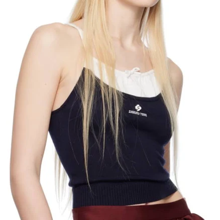 Patchwork Knit Camisole