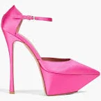 Angelica satin platform pumps