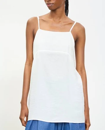 Glassworks London Semi Sheer Long Thin Strap Tank