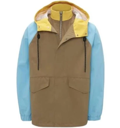 J.W. Anderson Men's Colour-Block Parka Jacket - Green - Casual jackets