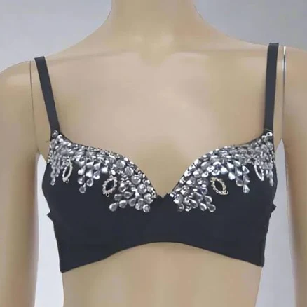 Custom Rhinestone Bra Top