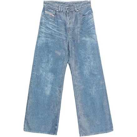 Diesel Women's Distressed Wide-Leg Jeans