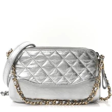 CHANEL Gabrielle Quilted Aged Calfskin Hobo Bag