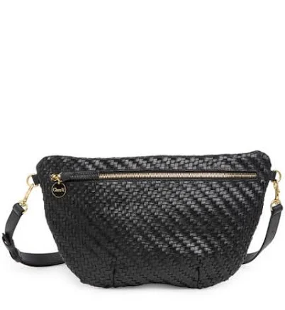 Clare V. Grande Fanny Woven Leather Belt Bag