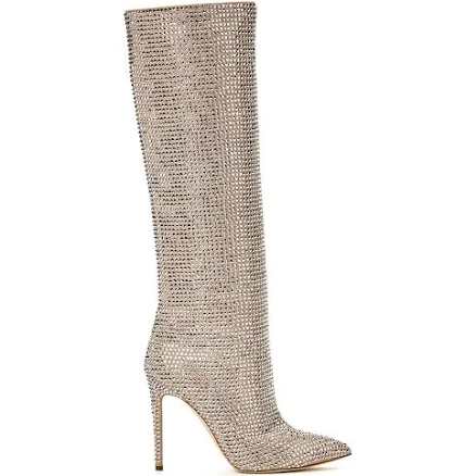 Paris Texas Holly Crystal-embellished Boots