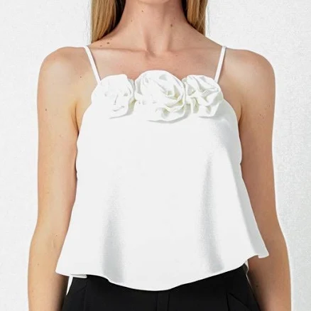 Endless Rose Womens Corsage Flowy Top