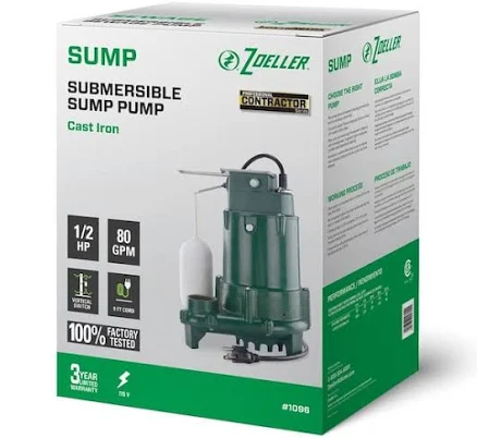 Zoeller Pro Submersible Sump Pump