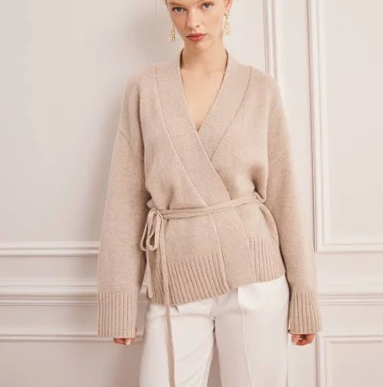 NAADAM Super Luxe Cashmere Tie Waist Cardigan