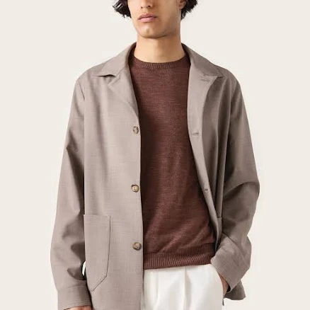 Zignone Fabric Confortable Wool Shirt Jacket