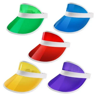 GSE Unisex Casino Vegas Style Visor Hat 5-Pack