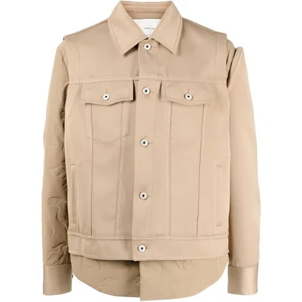 Feng Chen Wang Men's Logo-Patch Long-Sleeve Jacket