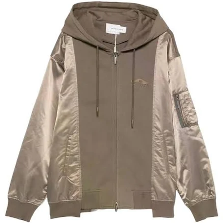 Feng Chen Wang Women's Satin-Panel Hooded Jacket