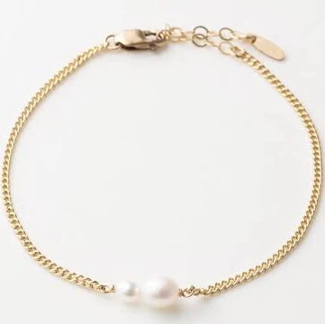14k Gold Fill Pearl Bubble Bracelet