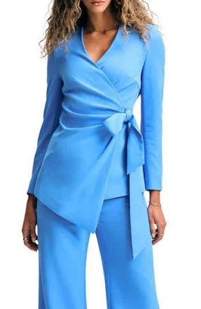 Isaac Mizrahi Women's Wrap Blazer